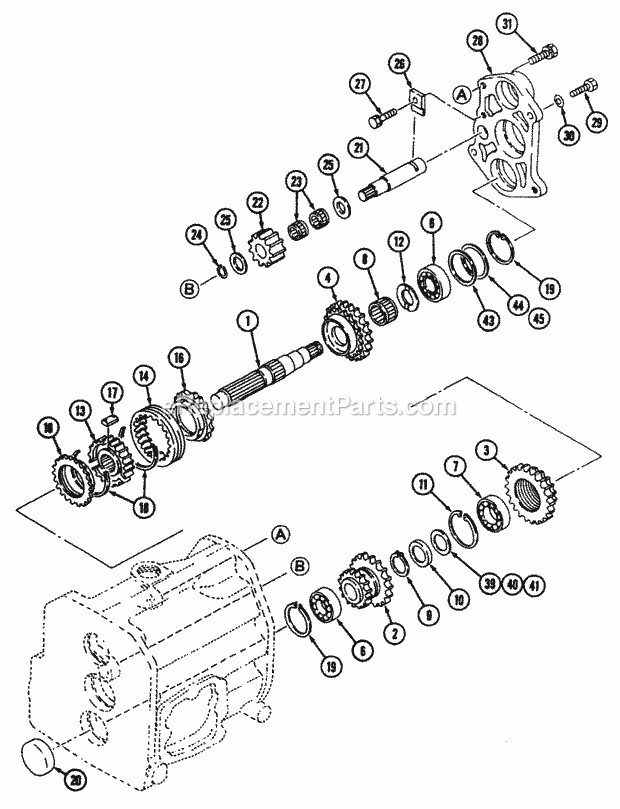 Transmission - 2wd Live (Part 2) Diagram and Parts List for 54A-443D100 Cub Cadet Lawn Tractor